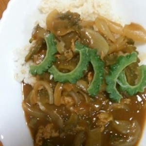 苦味が合う！ゴーヤカレー♪